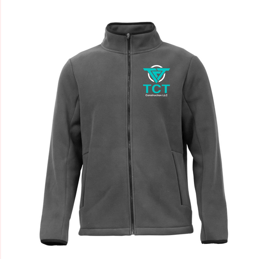 Charcoal TCT Construction Full Zip Jacket, Long Sleeve TCT Shirt, TCT Construction Apparel