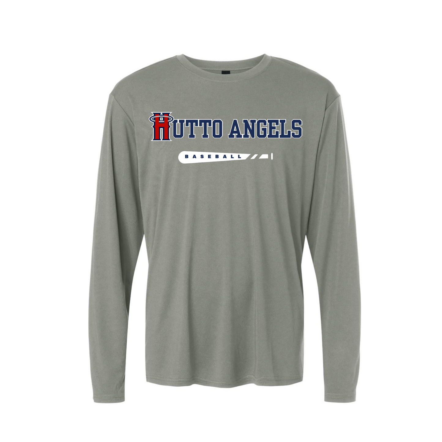Gray Hutto Angels Tee, Hutto Angels Baseball Tshirt, Hutto Angels Spiritwear