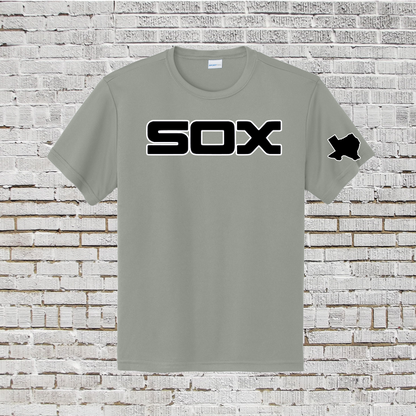 Gray Sox Baseball T-shirt, Sox Baseball Gray Shirt, Long sleeve Sox Baseball Tee
