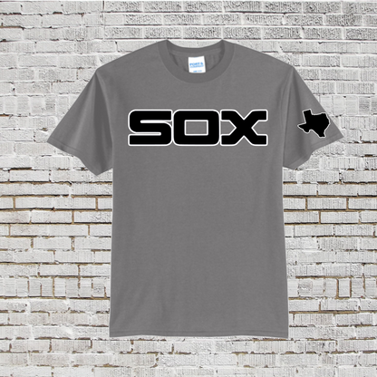 Gray Sox Baseball T-shirt, Sox Baseball Gray Shirt, Long sleeve Sox Baseball Tee