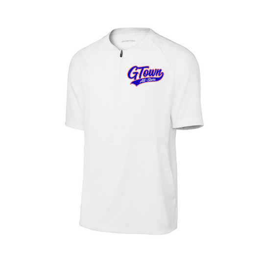 White t-shirt with 'G Town' logo on a white background