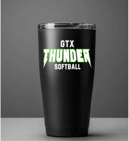 Thunder Softball Tumbler Sticker, GTX Thunder Logo Sticker, Water Bottle Sticker
