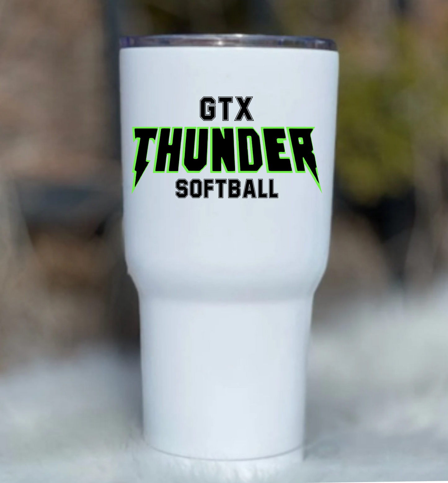 Thunder Softball Tumbler Sticker, GTX Thunder Logo Sticker, Water Bottle Sticker