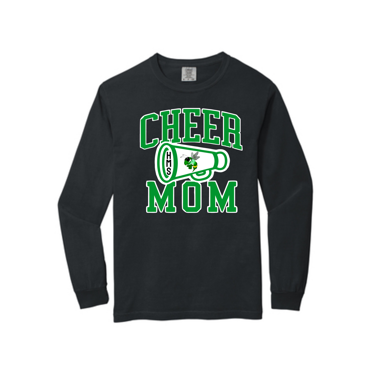 HMS Cheer Mom Long Sleeve, Hopewell Middle School Tshirt, Hopewell Cheerleading Mom