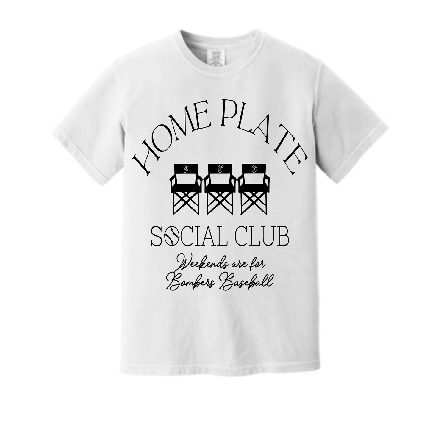 Bombers Baseball Home Plate Social Club Tshirt, Home Plate Social Club Tee, Home Plate Social Club Sweatshirt