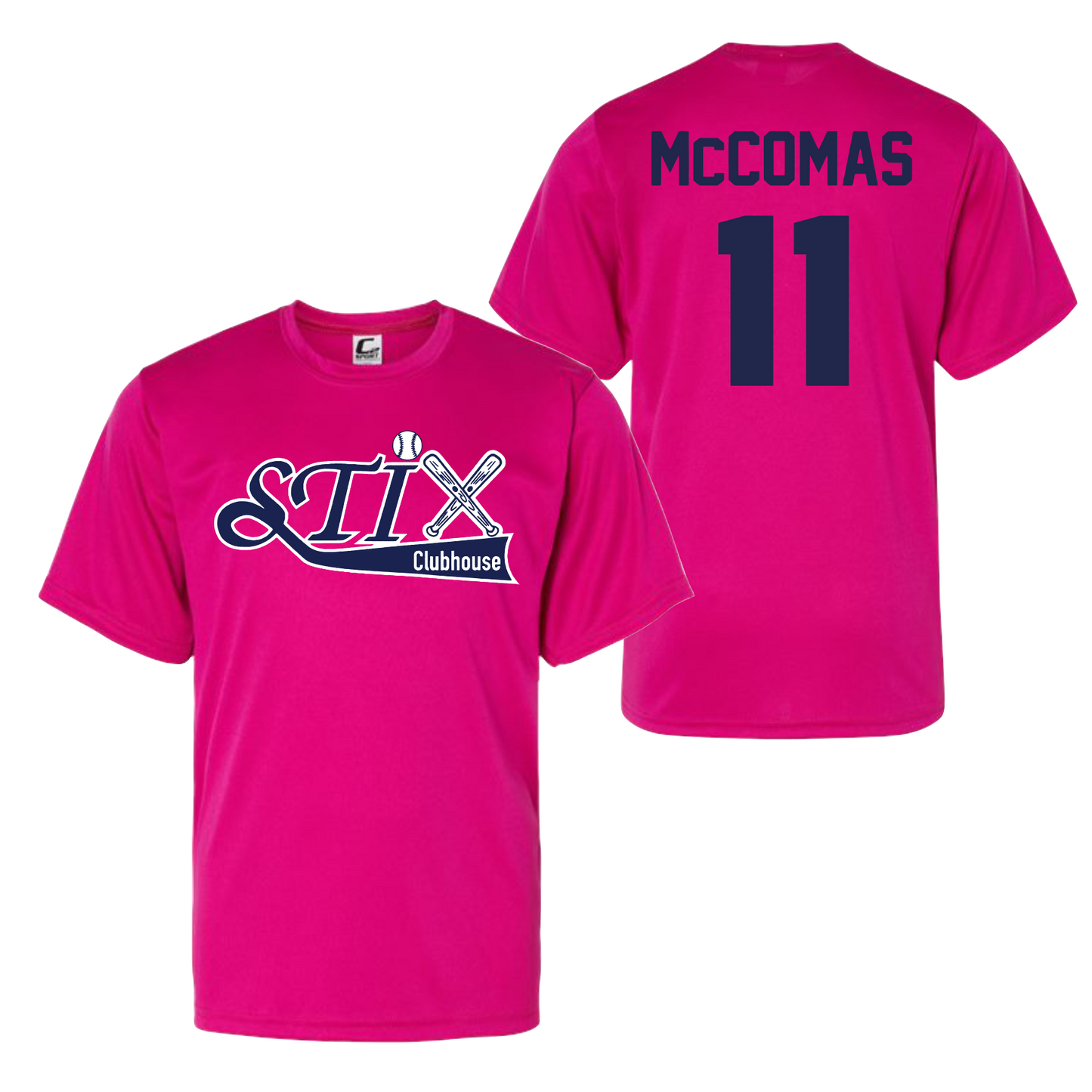 Team October Stix Hot Pink Shirts, Stix Clubhouse Breast Cancer Tee,