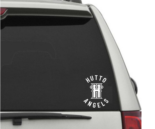 Hutto Angels Baseball Window Decal, Angels Car Decal, Hutto Angels Baseball Sticker