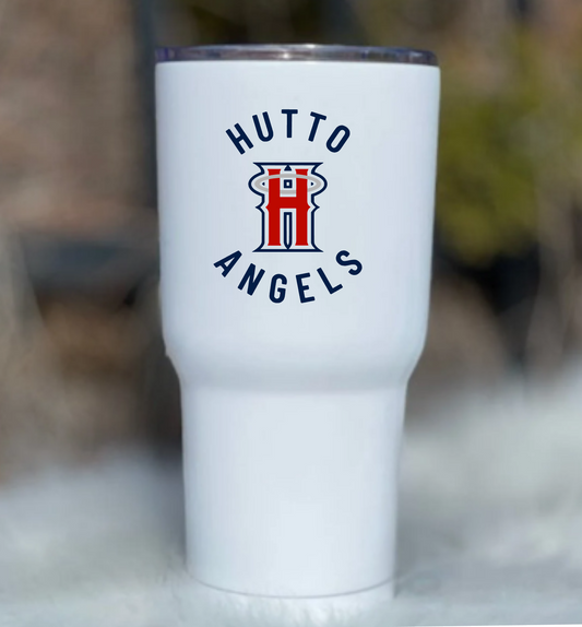 Hutto Angels Tumbler Sticker, Angels Baseball Logo Sticker, Water Bottle Sticker