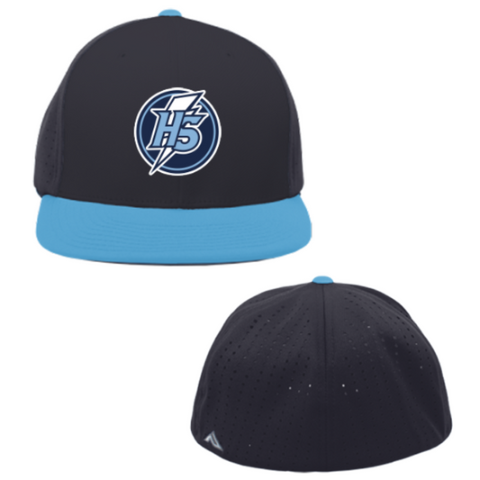 PREORDER Hutto Storm Flex Fit Cap, Navy Hutto Storm Hat, Hutto Storm Baseball