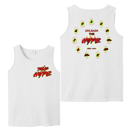 Fall Roster Texas Hype Tank Top, Women's White Tank, Texas Hype Softball Tank, Womens Training Tank Top