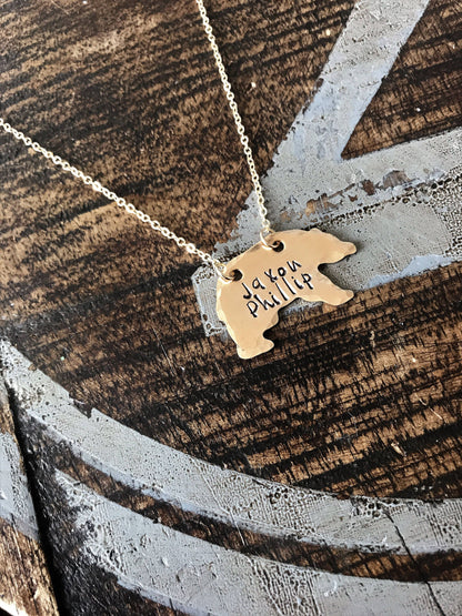 Mama Bear Necklace Mothers Day gift Momma bear necklace personalized established year golden mama necklace bear necklace mom gift mama gift