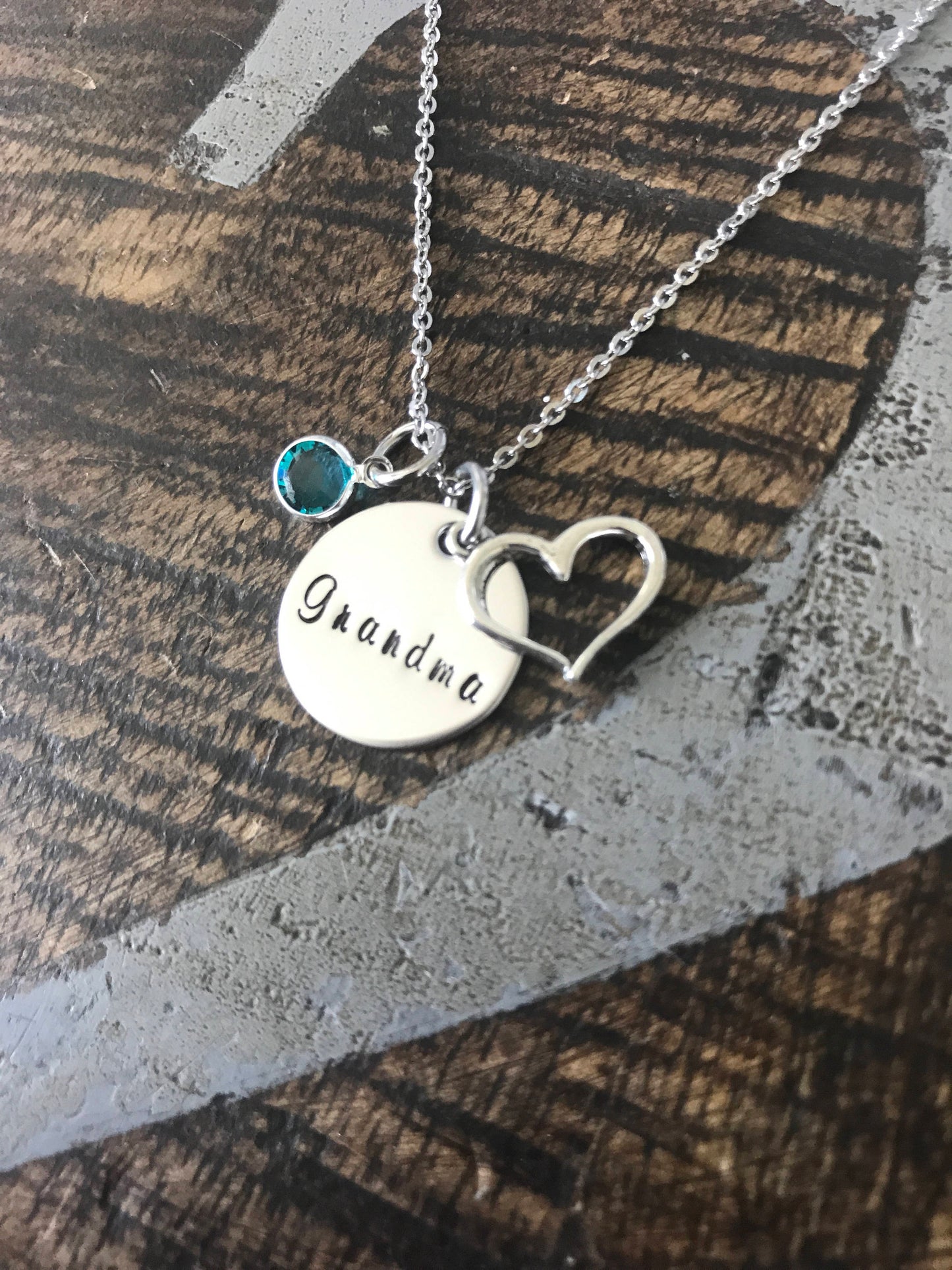 Grandma Necklace, Custom Birthstones With Grandkids Birth Month Gift for Grandmother, Gift For Grandma Jewelry, Christmas Gifts For Grandma