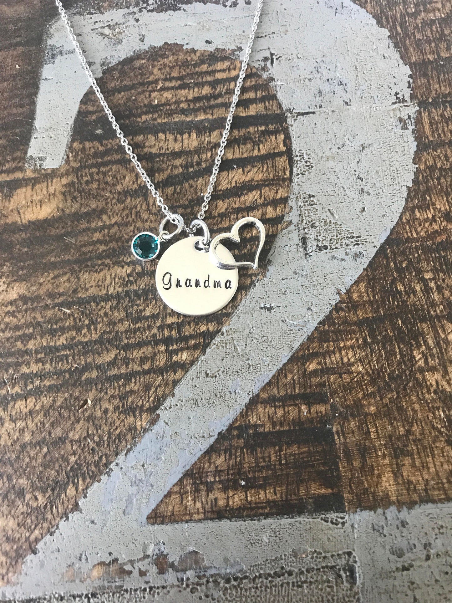Grandma Necklace, Custom Birthstones With Grandkids Birth Month Gift for Grandmother, Gift For Grandma Jewelry, Christmas Gifts For Grandma