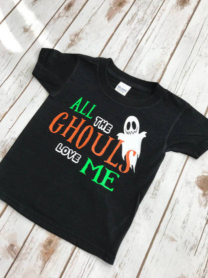 All the Ghouls Love Me Halloween Shirt - Funny Ghost Tee