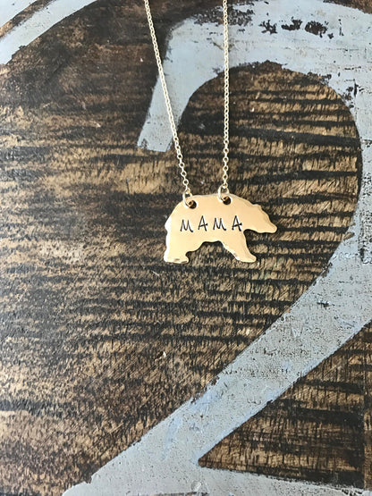 Bear Necklace Mama Bear Necklace Gifts for Mom Gift Valentine's Day Gift For Wife Gift Jewelry Wife Mother's Day Birthday Remembrance Option