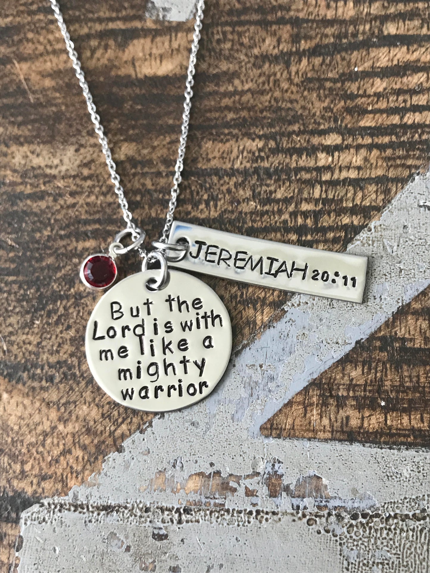 FREE SHIP USA Custom Jewelry Jeremiah 20 Necklace Handmade Inspirational Jewelry Handstamped Necklace Scripture Necklace Supportive Necklace
