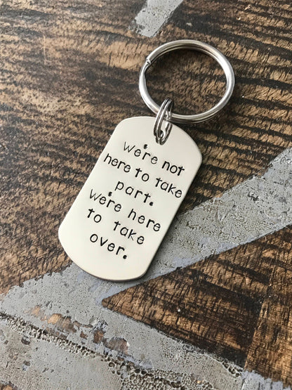 Create your own Keychain Custom mens gift Anniversary gift Custom mens gift Your Own Message Personalized Custom Keychain