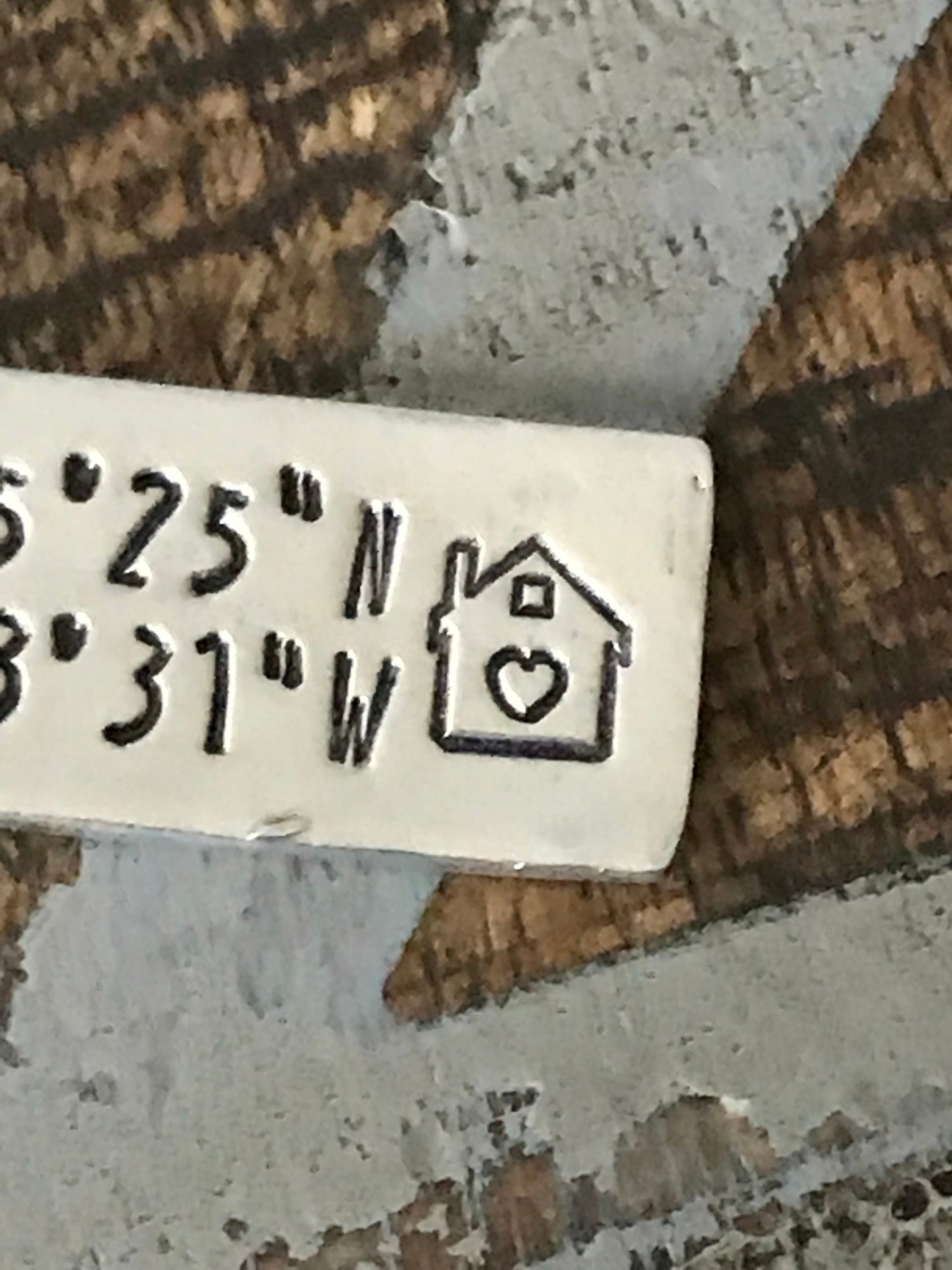 Coordinates Keychain Realtor Gift New Home Keychain Client Gift Thank you Gift Realtor Keychain Hand Stamped Keychain New Homeowner Gift