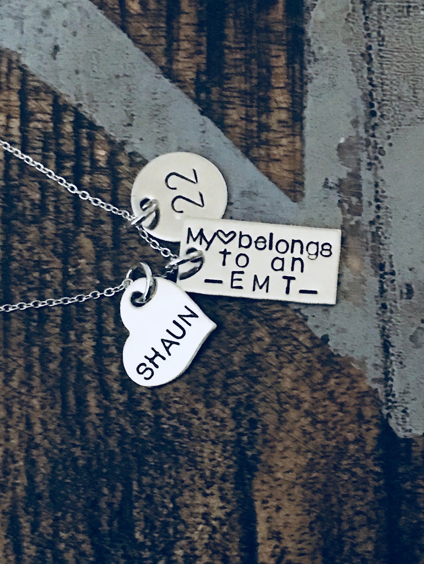 EMT Necklace Firefighter Paramedic Necklace Gift for EMT Paramedic Gift EMT Wife Firefighter Paramedic My heart belongs to an Emt