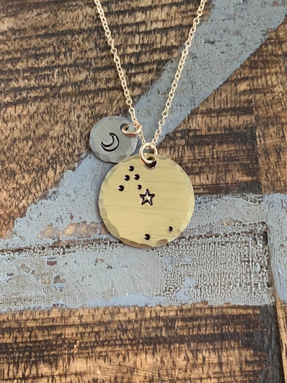 Zodiac Jewelry Gold Constellation Necklace Zodiac Necklace Celestial Jewelry Taurus Necklace Gift for her Zodiac Gift Taurus Jewelry