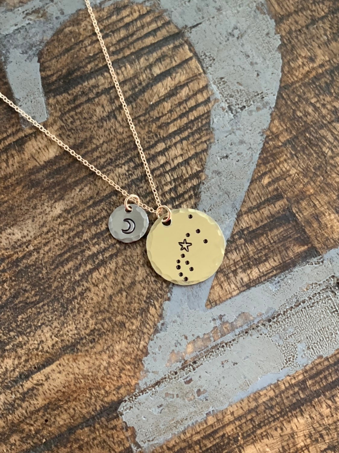 Zodiac Jewelry Gold Constellation Necklace Zodiac Necklace Celestial Jewelry Pisces Necklace Gift for her Zodiac Gift Pisces Jewelry