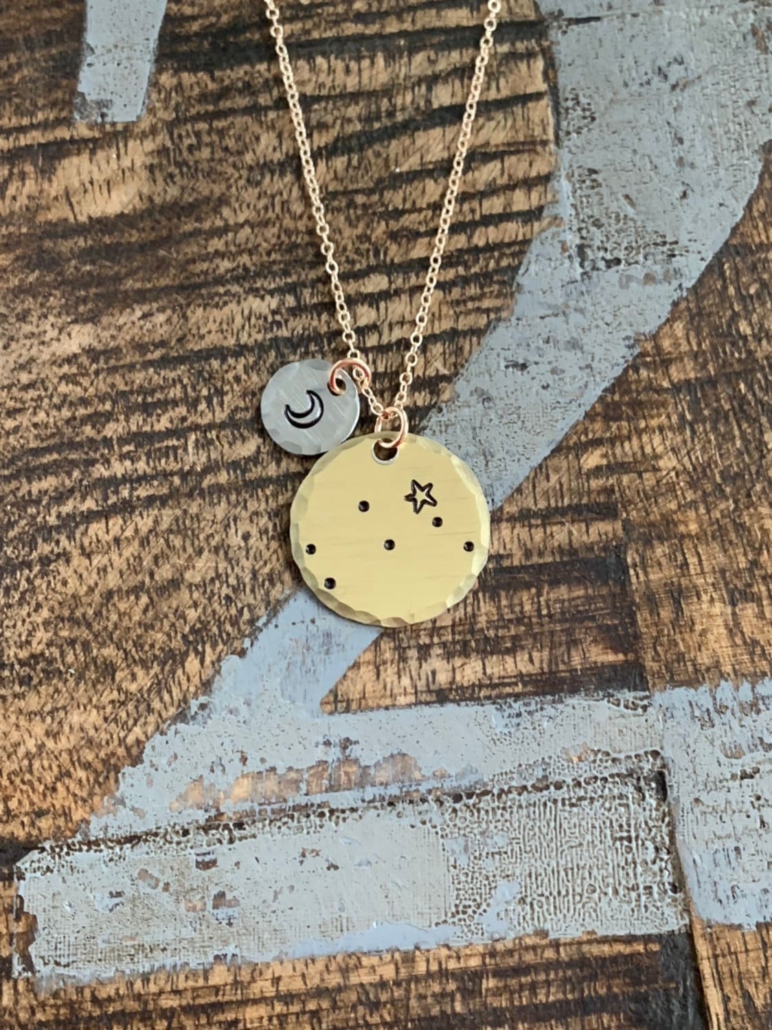 Zodiac Jewelry Gold Constellation Necklace Zodiac Necklace Celestial Jewelry Gemini Necklace Gift for her Zodiac Gift Gemini Jewelry