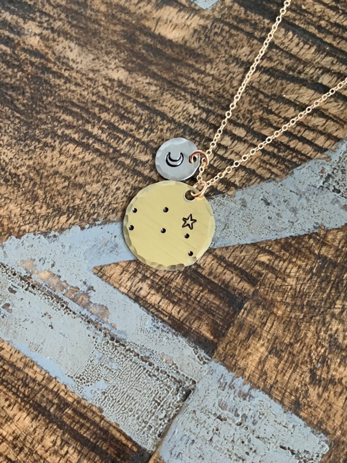 Zodiac Jewelry Gold Constellation Necklace Zodiac Necklace Celestial Jewelry Gemini Necklace Gift for her Zodiac Gift Gemini Jewelry
