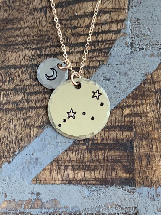 Zodiac Jewelry Gold Constellation Necklace Zodiac Necklace Celestial Jewelry virgo Necklace Gift for her Zodiac Gift virgo Jewelry