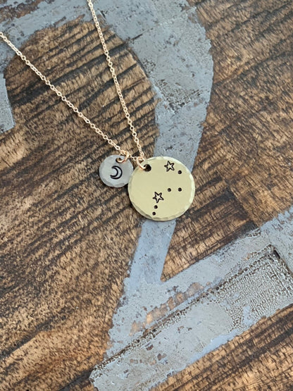 Zodiac Jewelry Gold Constellation Necklace Zodiac Necklace Celestial Jewelry virgo Necklace Gift for her Zodiac Gift virgo Jewelry