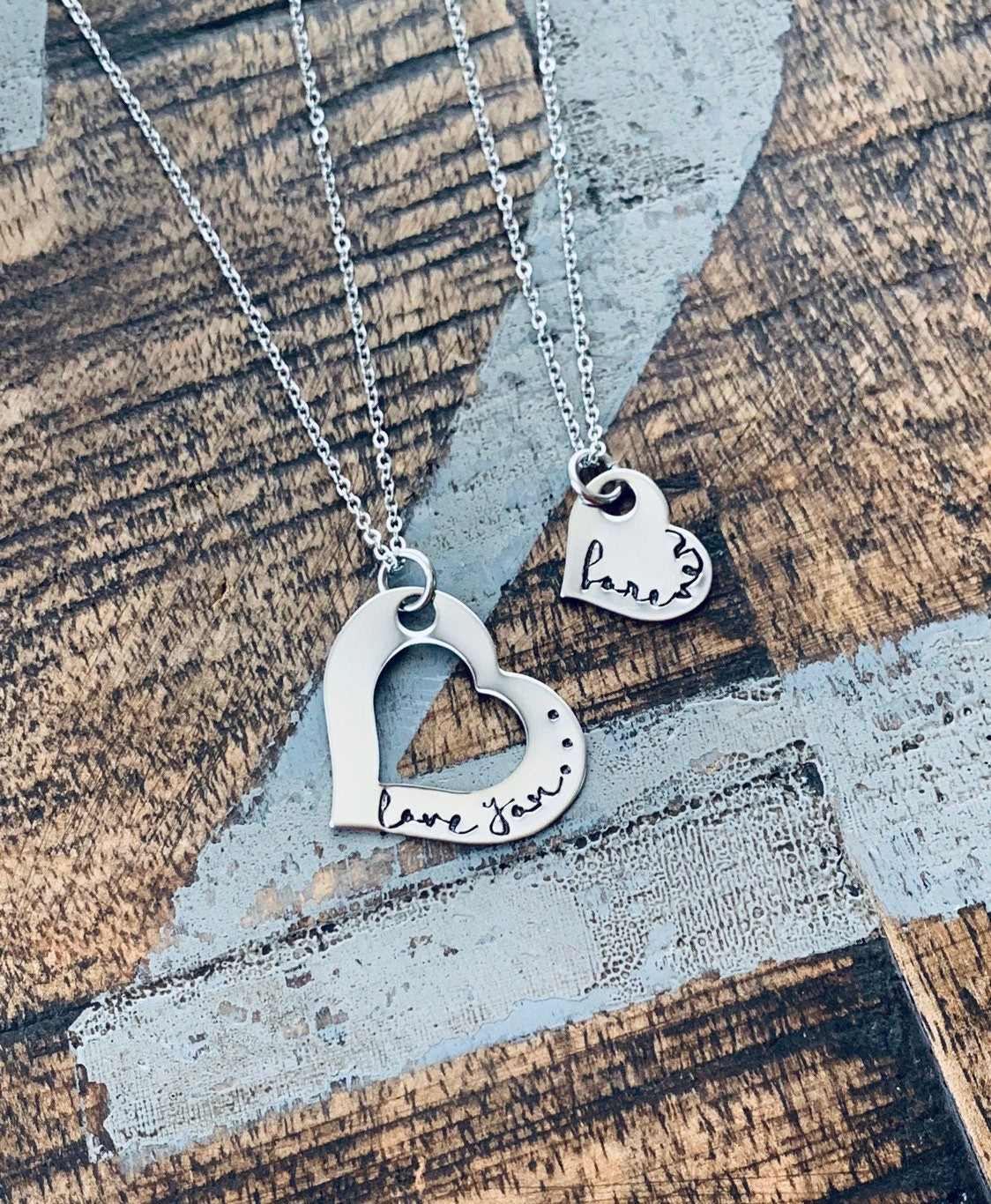 Mother Daughter Necklaces Christmas Gifts Mother Daughter Jewelry Mother Daughter Matching Set Mother's Day Gift Love You Forever Necklace
