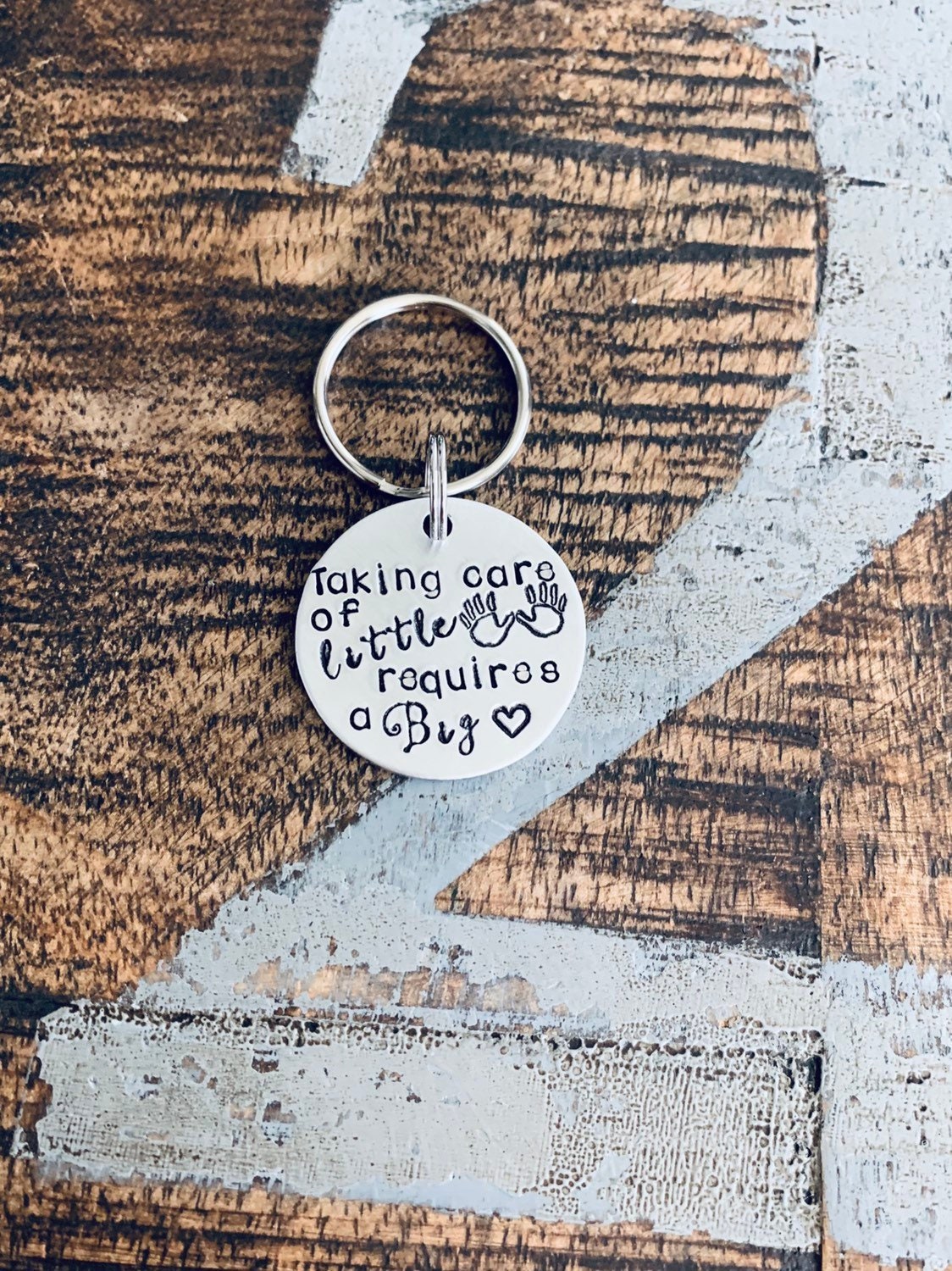 Preschool Keychain Gift for Teacher Teacher Appreciation big heart keychain End of Year Gift Teacher Gift taking care of little hands takes