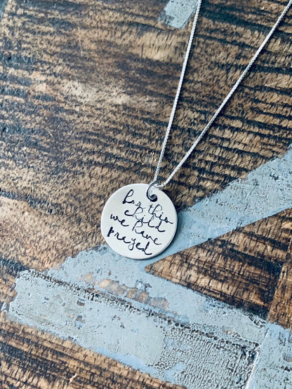Adoption Jewelry For This Child We Have Prayed Mommy Necklace Mom Jewelry New Birth Gift Baby Shower Gift Gifts for Mom Sterling Silver Neck