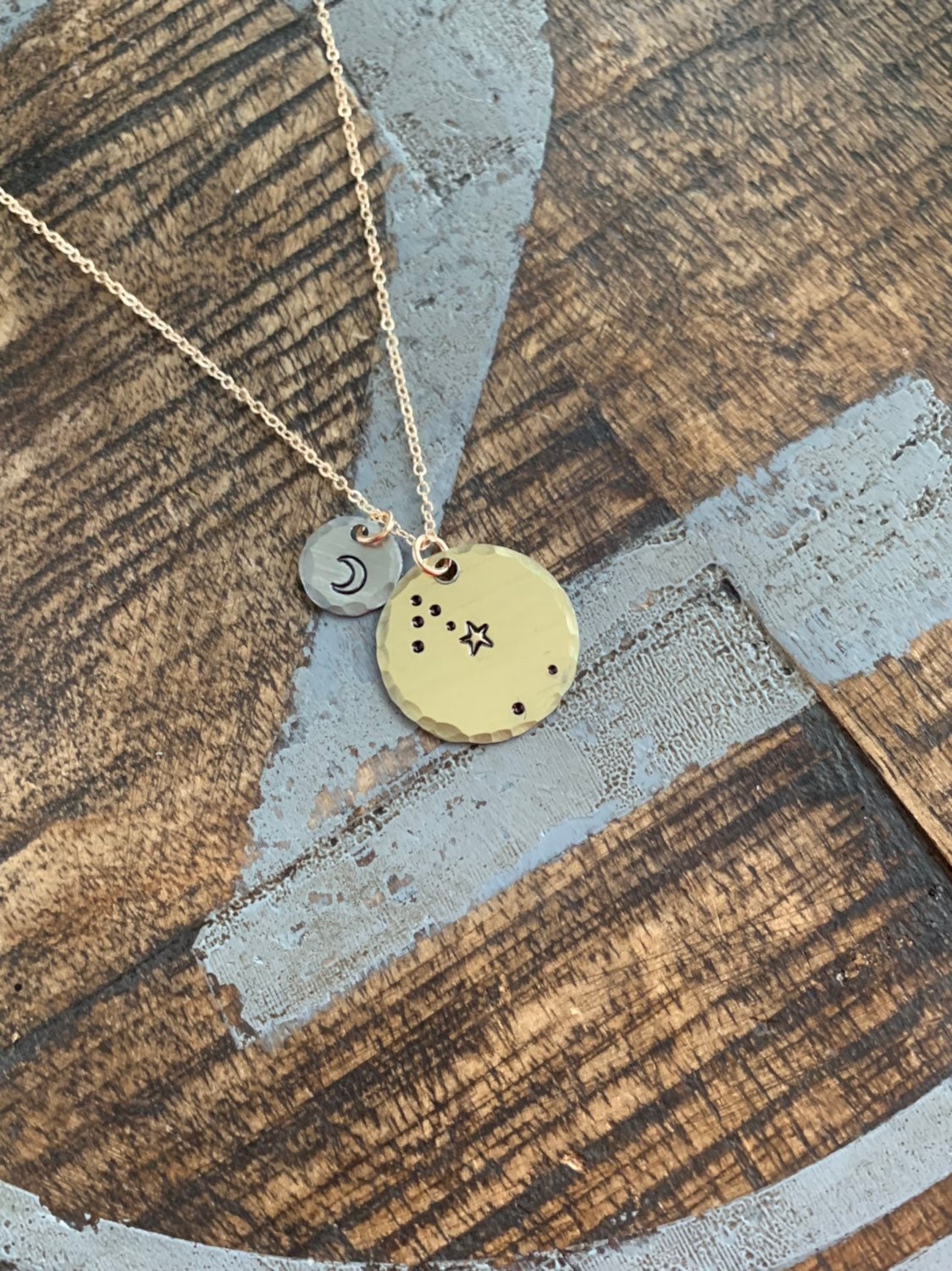 Zodiac Jewelry Gold Constellation Necklace Zodiac Necklace Celestial Jewelry Taurus Necklace Gift for her Zodiac Gift Taurus Jewelry