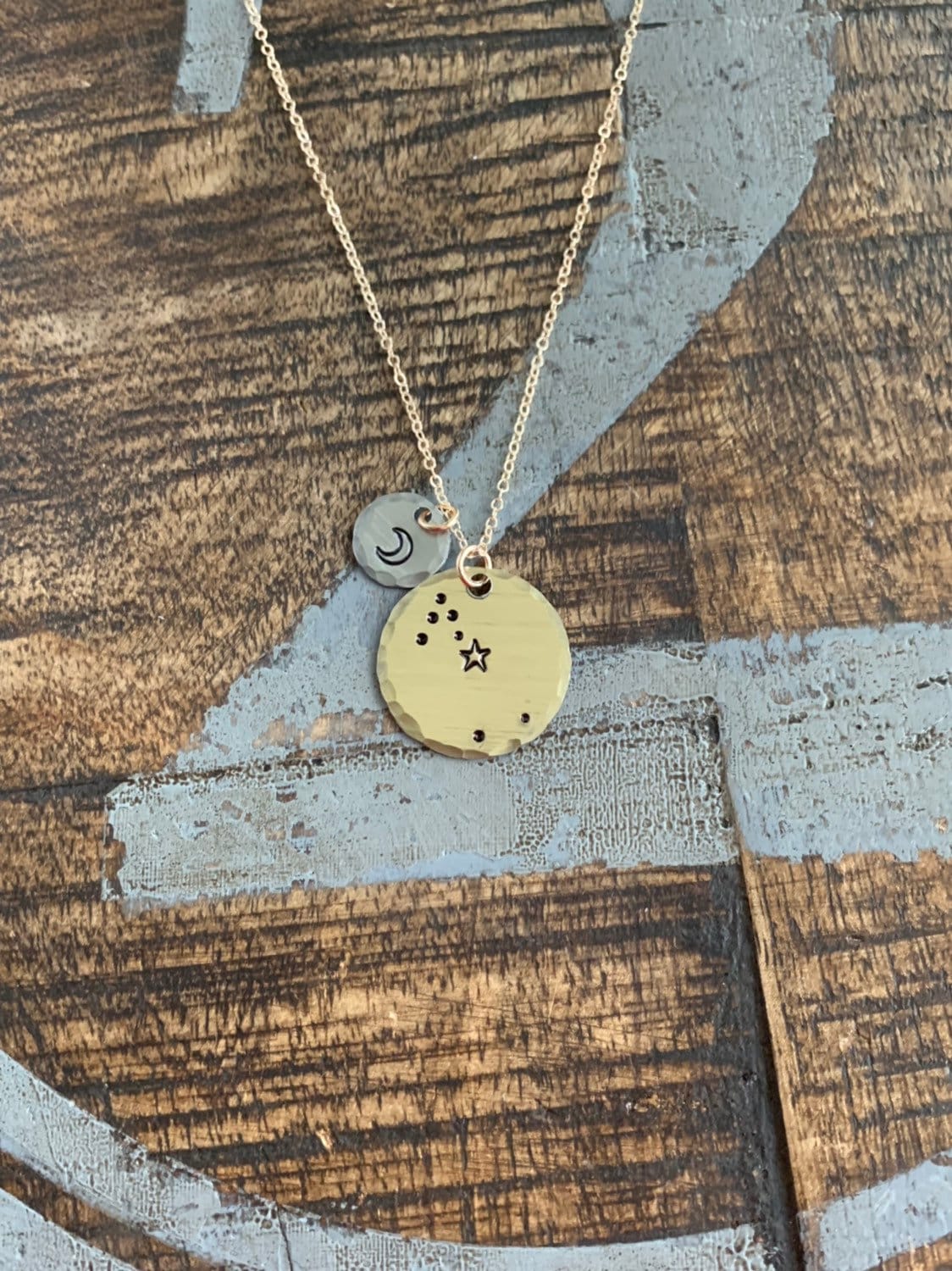 Zodiac Jewelry Gold Constellation Necklace Zodiac Necklace Celestial Jewelry Taurus Necklace Gift for her Zodiac Gift Taurus Jewelry