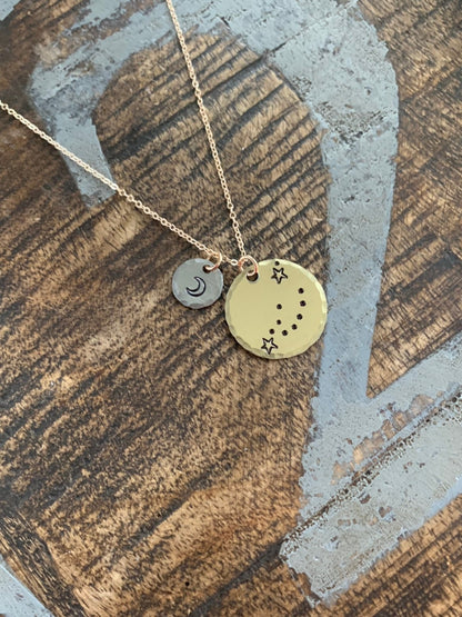 Zodiac Jewelry Gold Constellation Necklace Zodiac Necklace Celestial Jewelry Capricorn Necklace Gift for her Zodiac Gift Capricorn Jewelry