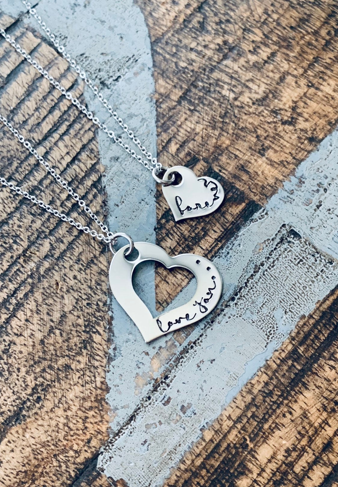 Mother Daughter Necklaces Christmas Gifts Mother Daughter Jewelry Mother Daughter Matching Set Mother's Day Gift Love You Forever Necklace