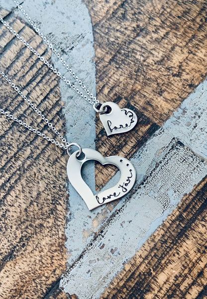 Mother Daughter Necklaces Christmas Gifts Mother Daughter Jewelry Mother Daughter Matching Set Mother's Day Gift Love You Forever Necklace