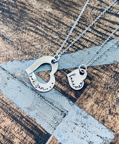 Mother Daughter Necklaces Christmas Gifts Mother Daughter Jewelry Mother Daughter Matching Set Mother's Day Gift Love You Forever Necklace