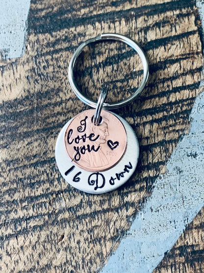 2003 Keychain Custom Keychain 16 year anniversary gift for him Custom Boyfriend Gift Anniversary Keychain Personalized Keychain Bar Keychain