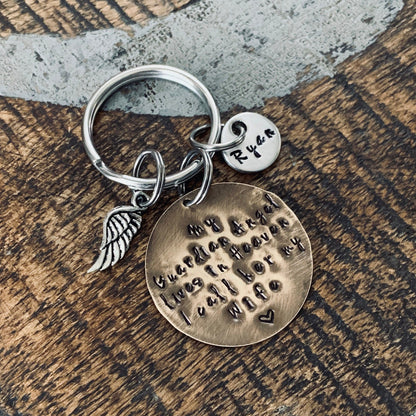 Angel Wing Charm Keychain