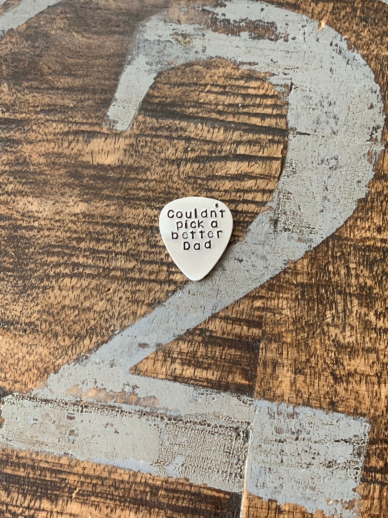 Couldn't Pick a Better Dad Pick Custom Guitar Pick Aluminum Pick Dad Gift Father of the Bride Gift