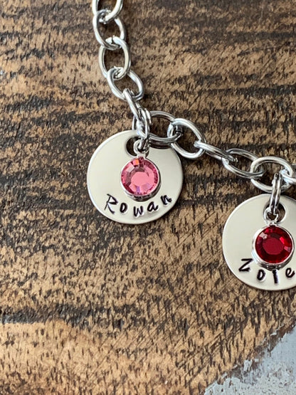 Name Charm Bracelet Personalized Grandma Bracelet Grandma Jewelry Mom Bracelet Gift from Grandkids Custom Grandma Gift