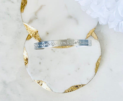 Your Own Text Bangle Customized Cuff Custom Bracelet Inspirational Gift Engraved Cuff Personalize Bracelet Custom Name Jewelry Mantra Bangle