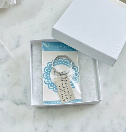 Drive Safe Keychain 16th Birthday Keychain Drive Safe Gift Trucker Gift Husband Gift 16 Gift New Driver Keychain Drive Safe I Need You Here