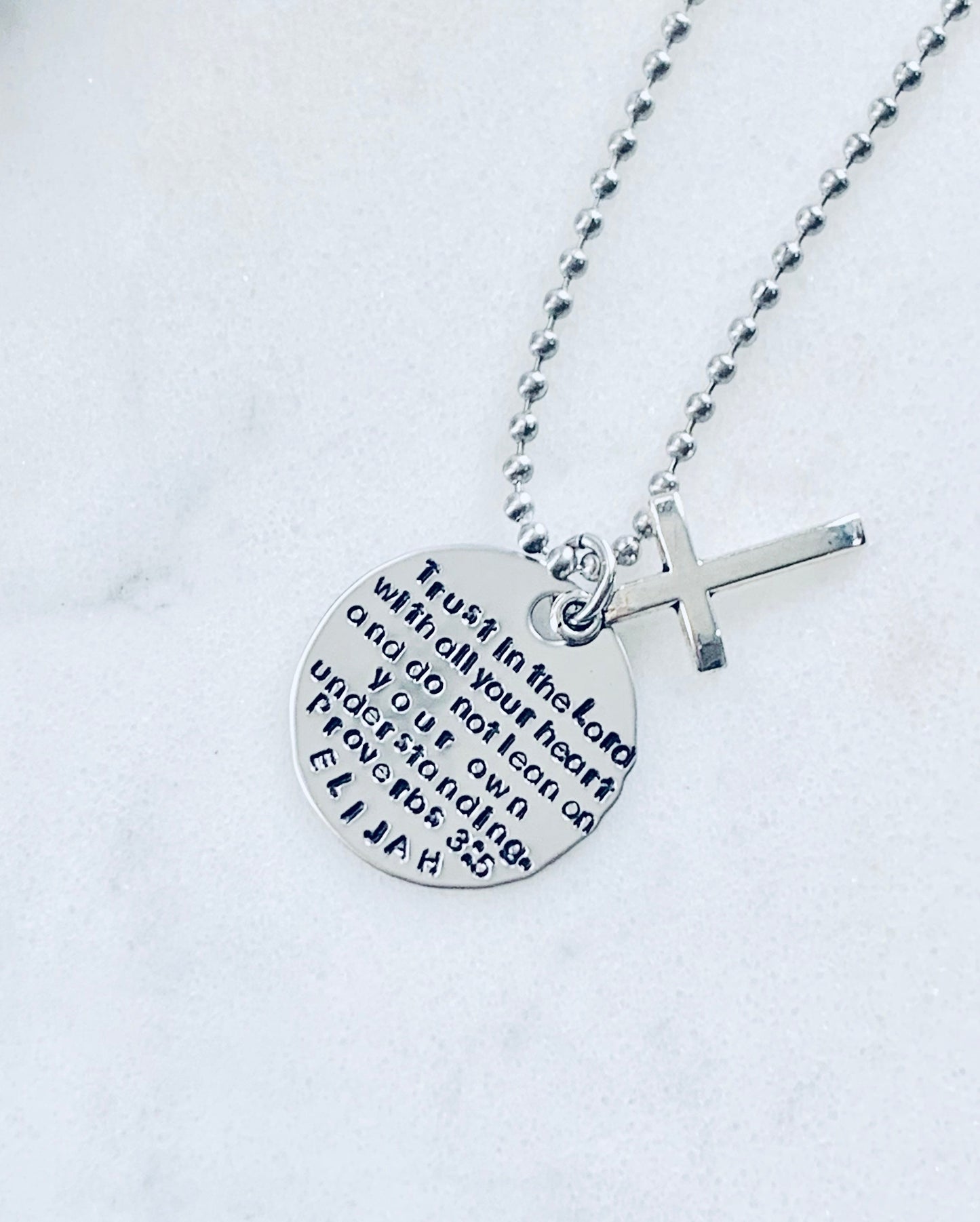 Boys Necklace Boys Necklace Boys Jewelry Cross Necklace Toddler Jewelry Boy Birthday Gift Son Easter Gift Trust In the Lord