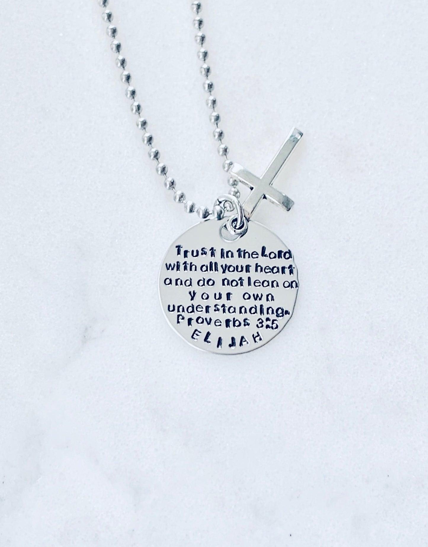 Boys Necklace Boys Necklace Boys Jewelry Cross Necklace Toddler Jewelry Boy Birthday Gift Son Easter Gift Trust In the Lord