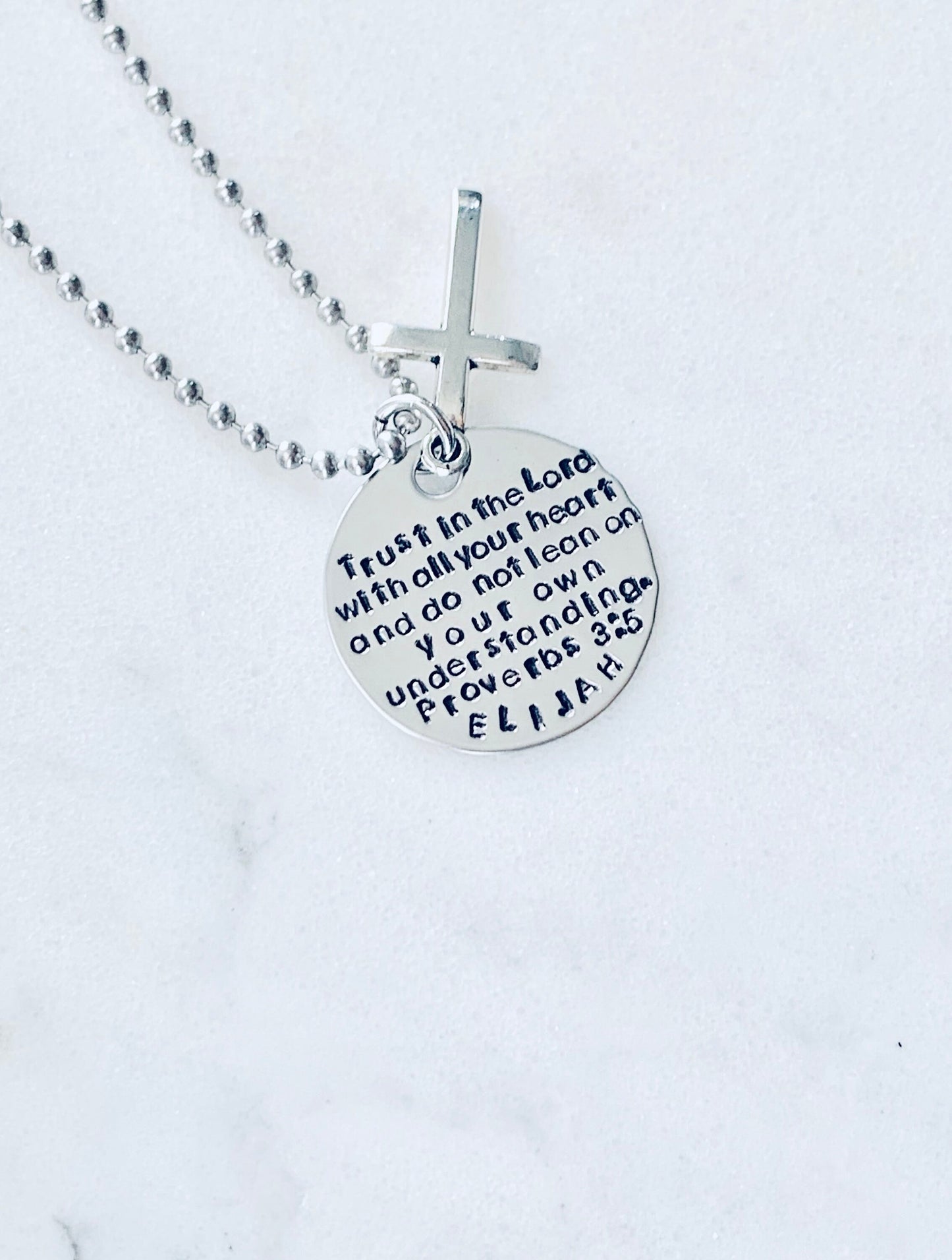 Boys Necklace Boys Necklace Boys Jewelry Cross Necklace Toddler Jewelry Boy Birthday Gift Son Easter Gift Trust In the Lord