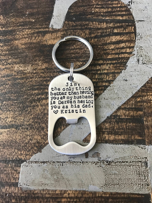 daddy keychain dad keychain father's day the only thing better than having you as my husband is our children mens keychain fathers day gift