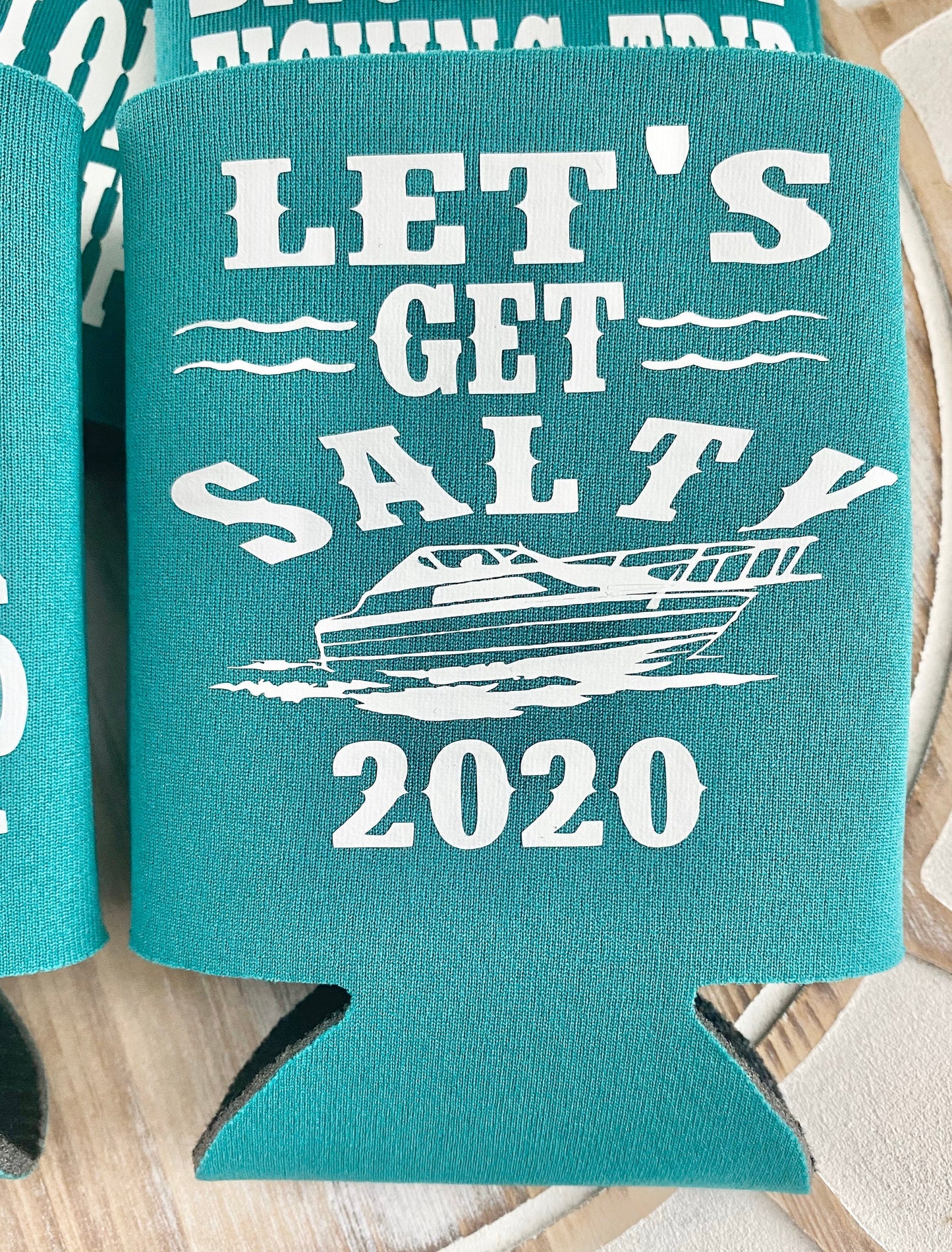 Personalized Fishing Trip Koozie: Bachelor Party Can Coolers