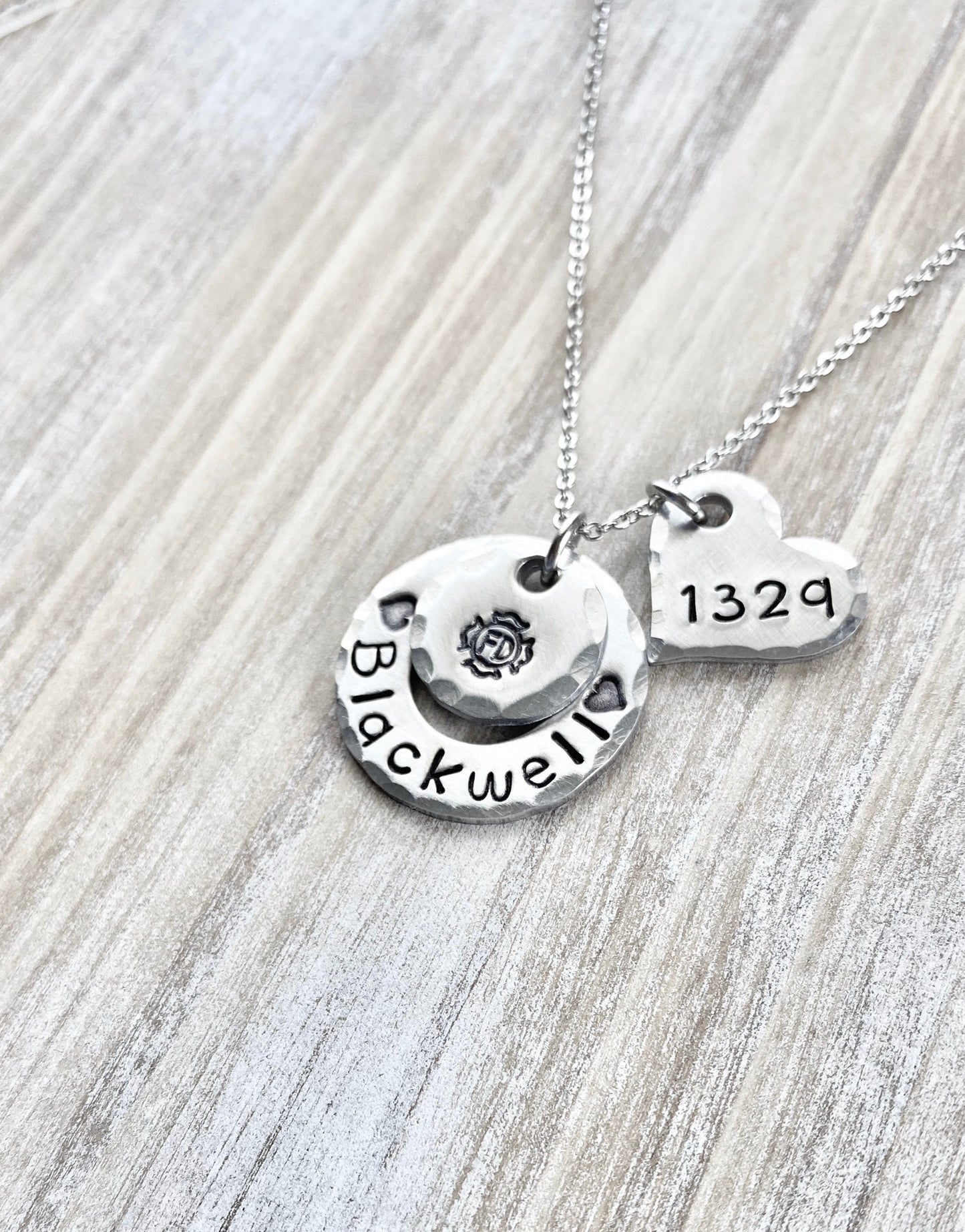 Personalized Firefighter Necklace – Fireman Wife Gift – Custom Name Jewelry – Maltese Cross Necklace – Firefighter Girlfriend Gift